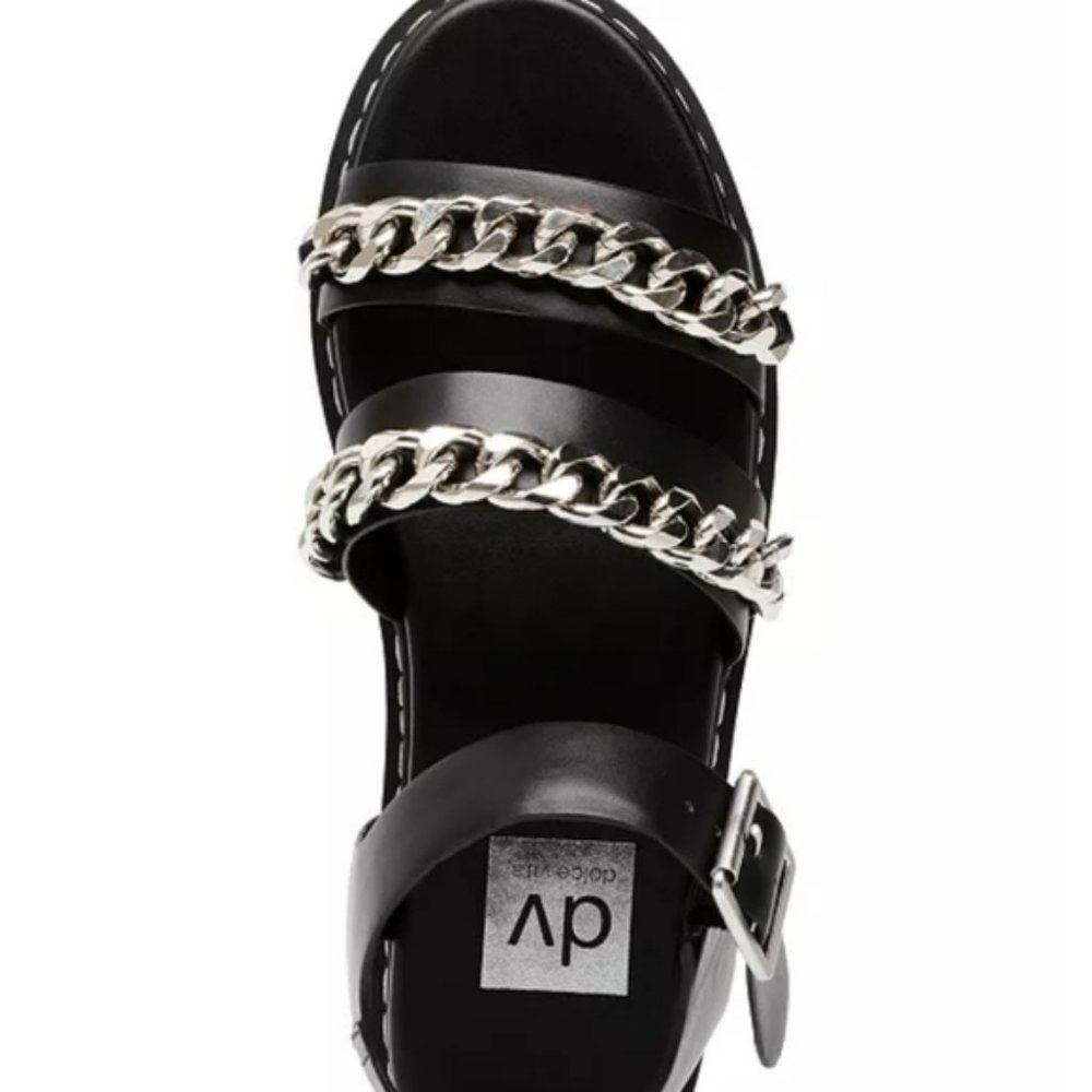 DV Dolce Vita Mintra Chained Lug Sandals-6 - Picture 3 of 7